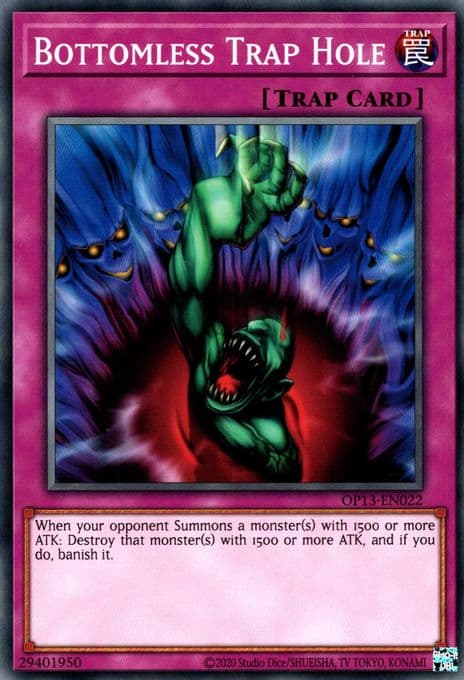 Bottomless Trap Hole