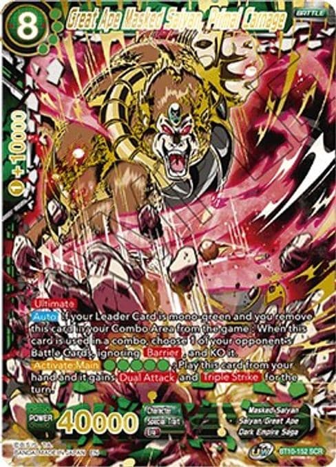 Great Ape Masked Saiyan, Primal Carnage