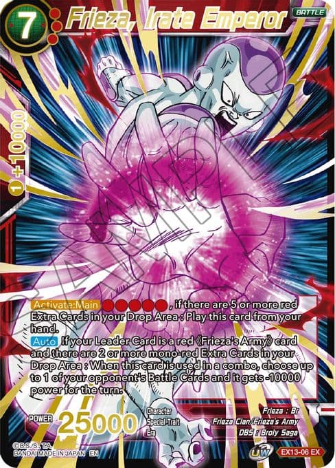 Frieza, Irate Emperor