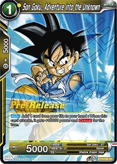Son Goku, Adventure into the Unknown