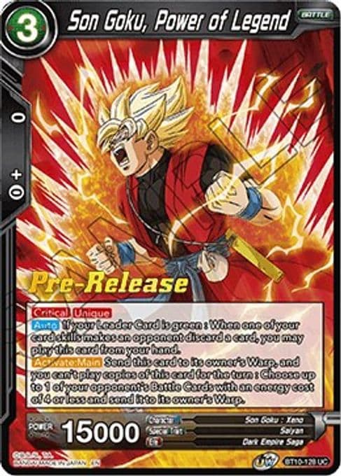 Son Goku, Power of Legend