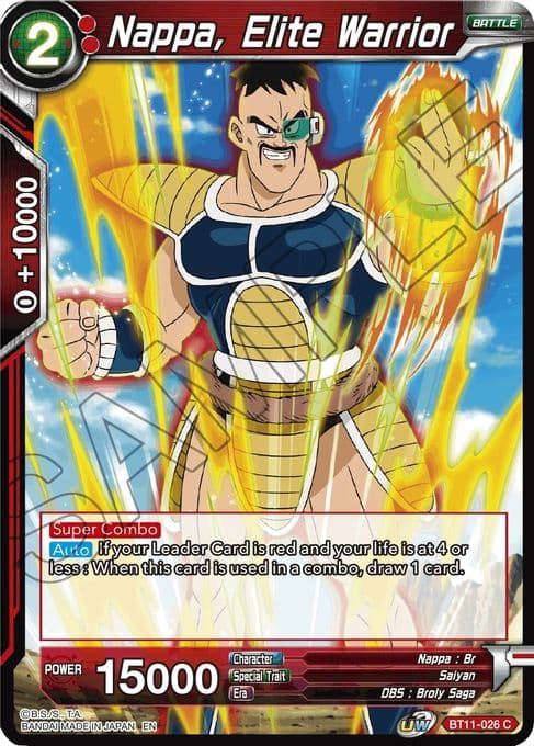Nappa, Elite Warrior