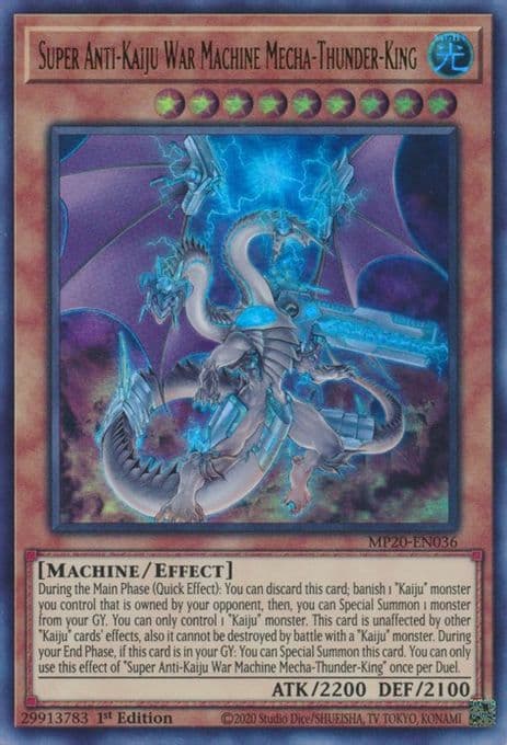 Super Anti-Kaiju War Machine Mecha-Thunder-King