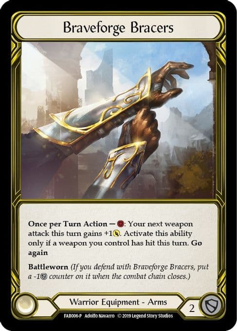 Braveforge Bracers (Golden) - FAB006