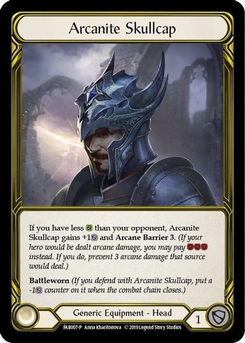 Arcanite Skullcap (Golden) - FAB007