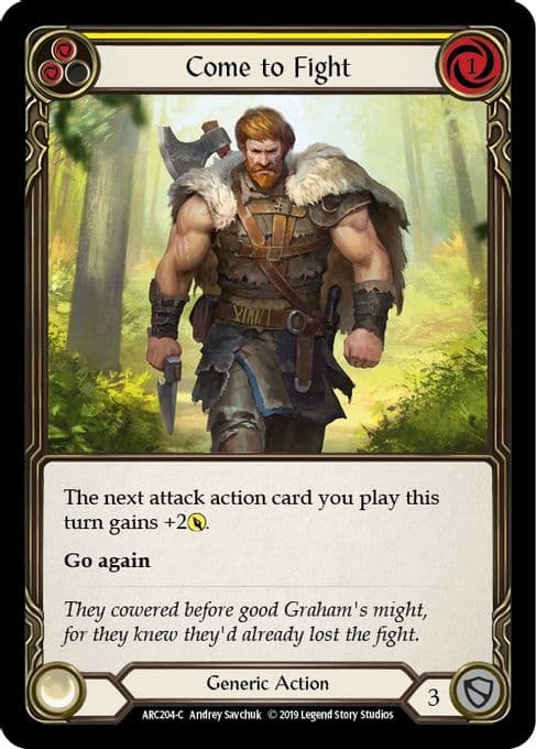 Come to Fight (Yellow)