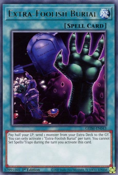 Extra-Foolish Burial