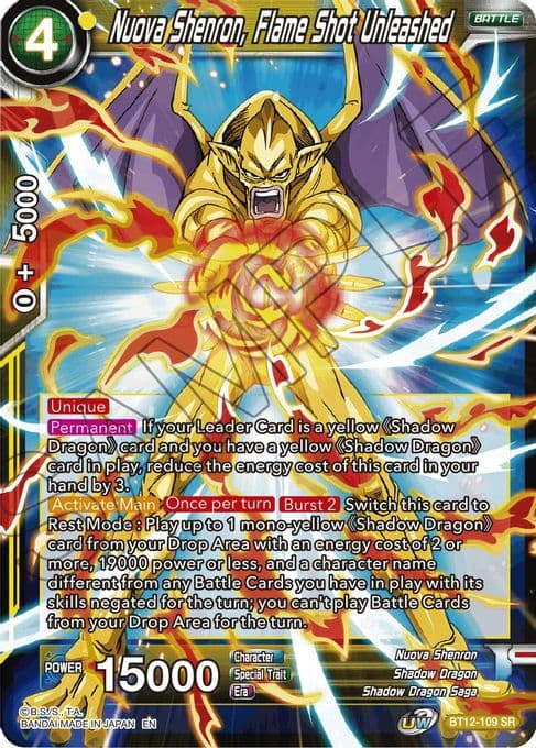 Nuova Shenron, Flame Shot Unleashed
