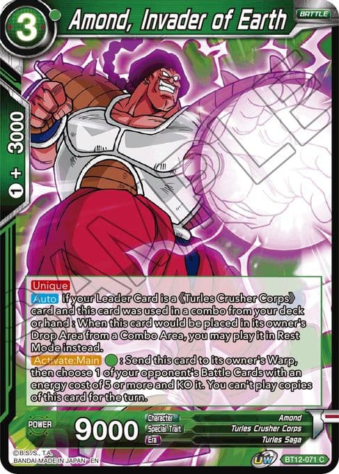 Amond, Invader of Earth