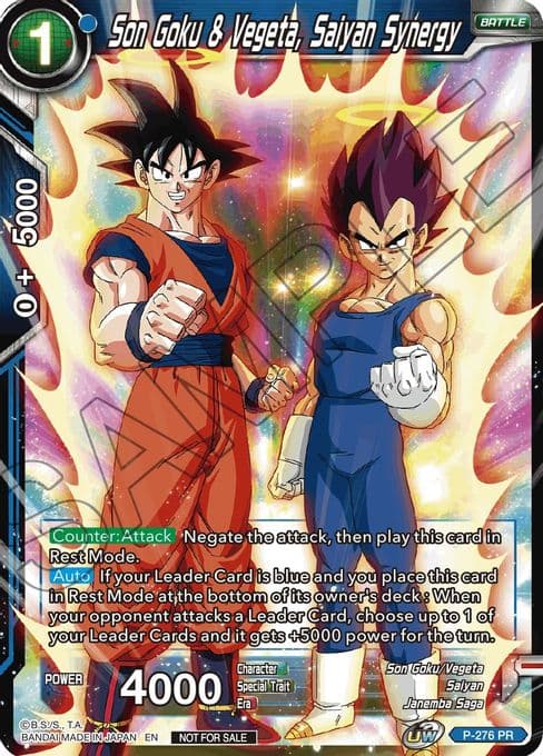Son Goku & Vegeta, Saiyan Synergy (Unison Warrior Series Tournament Pack Vol.3)