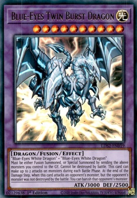 Blue-Eyes Twin Burst Dragon
