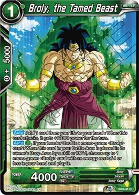 Broly, the Tamed Beast