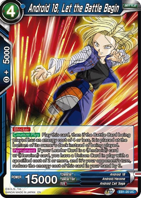 Android 18, Let the Battle Begin