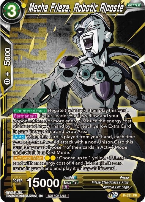 Mecha Frieza, Robotic Riposte (Championship Pack 2021 Vol.1) (Winner Gold Stamped)