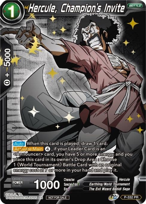 Hercule, Champion's Invite (Championship Pack 2021 Vol.1) (Winner Gold Stamped)