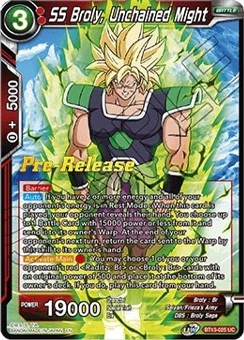 SS Broly, Unchained Might