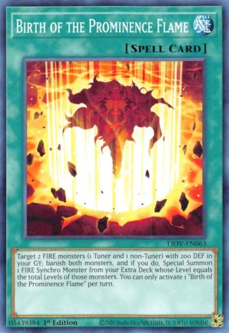 Birth of the Prominence Flame