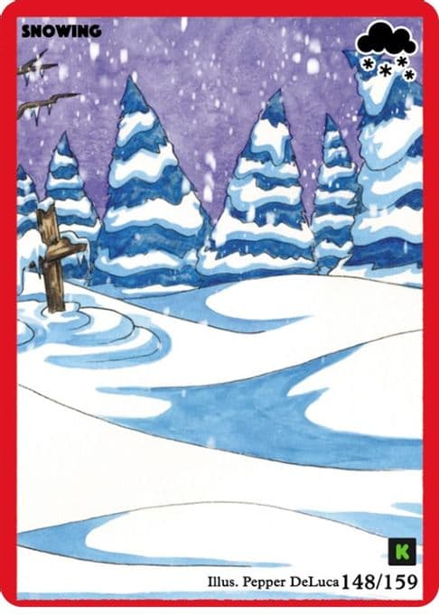 Snowing