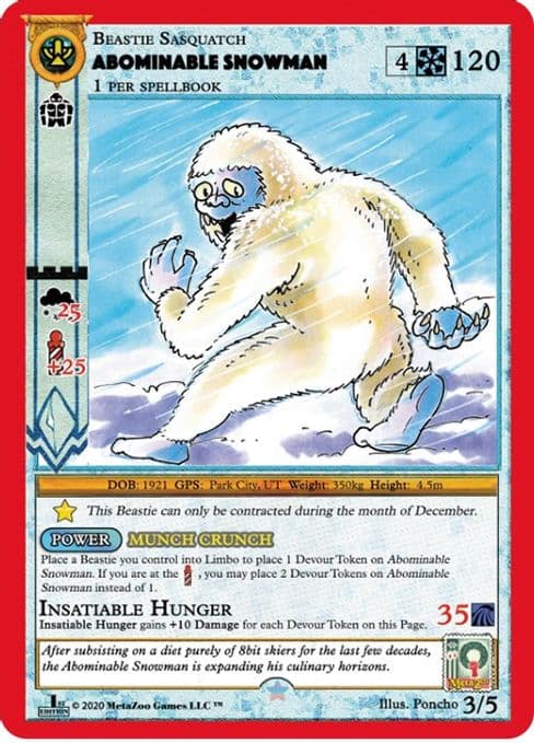 Abominable Snowman (First Edition)