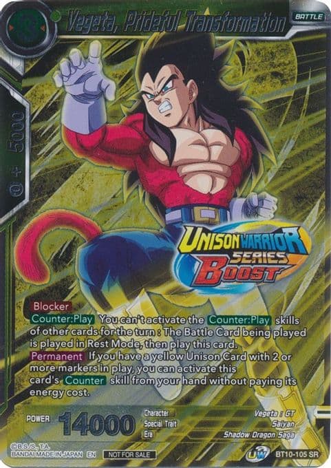 Vegeta, Prideful Transformation (Event Pack 08)