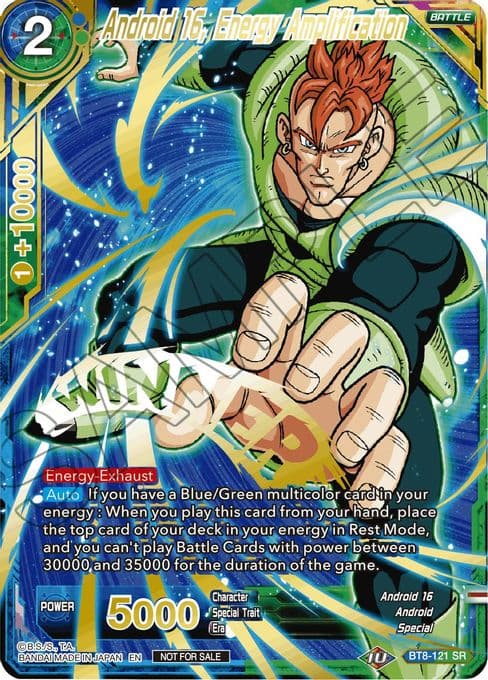 Android 16, Energy Amplification (Alternate Art Set 2021 Vol. 2)