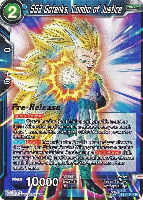 SS3 Gotenks, Combo of Justice