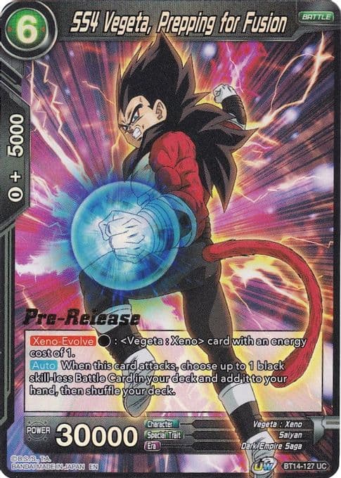 SS4 Vegeta, Prepping for Fusion
