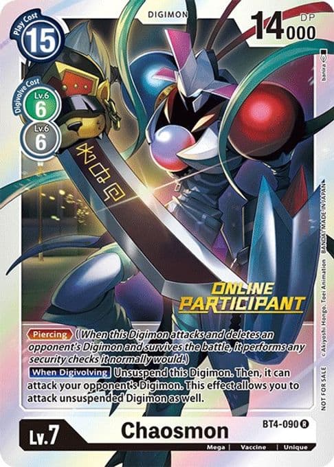 Chaosmon - BT4-090 (2021 Championship Online Regional) [Online Participant]