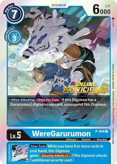 WereGarurumon - P-008 (2021 Championship Online Regional) [Online Participant]