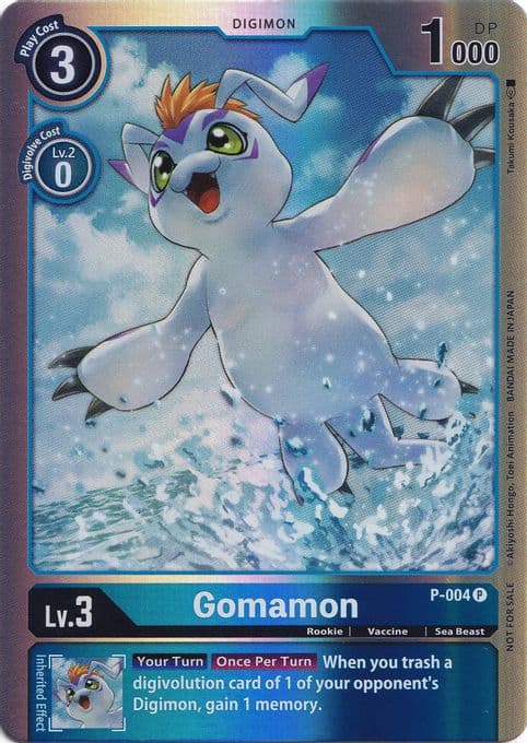 Gomamon - P-004 (Rainbow Foil)