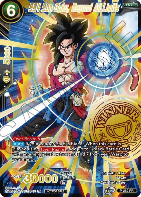 SS4 Son Goku, Beyond All Limits (Alternate Art Set 2021 Vol. 3)