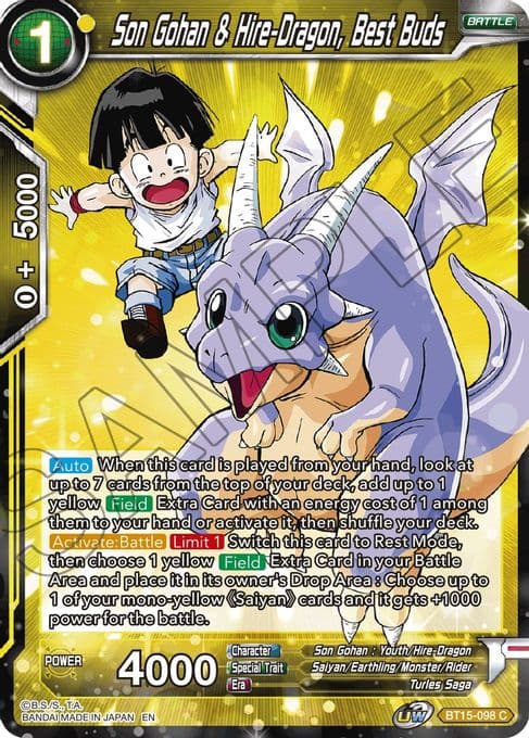 Son Gohan & Hire-Dragon, Best Buds