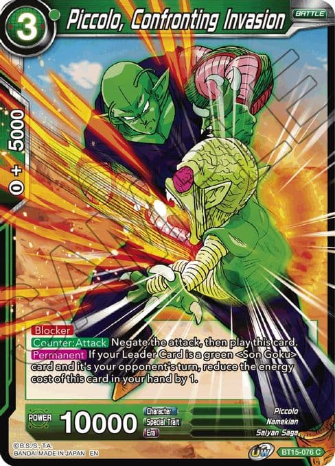 Piccolo, Confronting Invasion