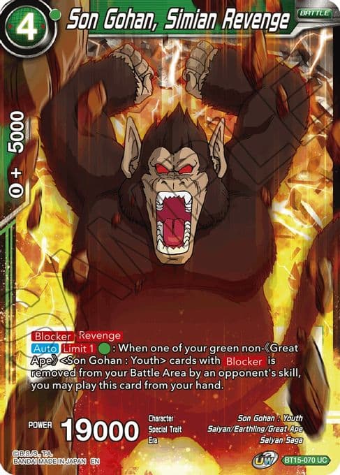 Son Gohan, Simian Revenge