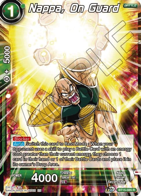 Nappa, on Guard