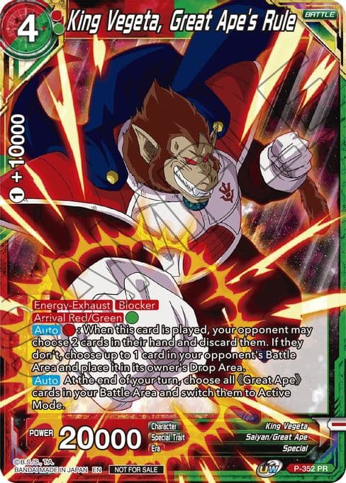 King Vegeta, Great Ape's Rule