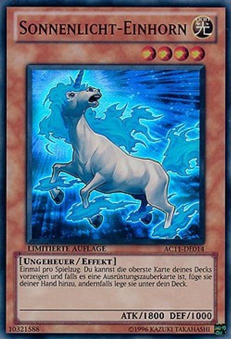 Sunlight Unicorn (German) - "Sonnenlicht-Einhorn"