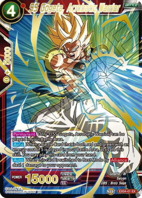 SS Gogeta, Acrobatic Warrior (Gold Stamped)