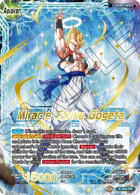 Son Goku & Vegeta // Miracle Strike Gogeta (Gold Stamped)