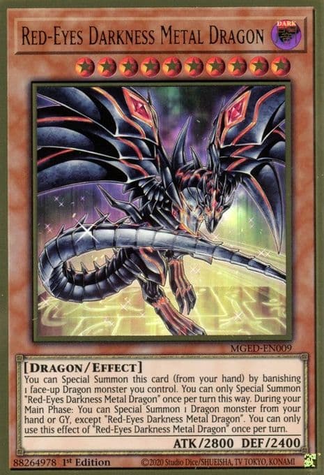 Red-Eyes Darkness Metal Dragon (Alternate Art)