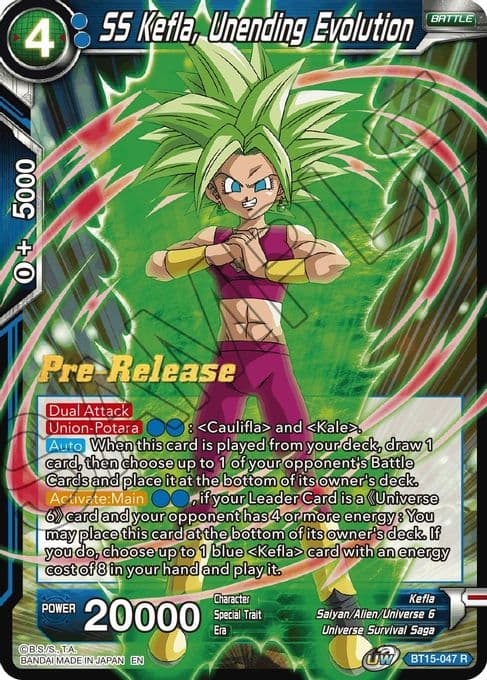 SS Kefla, Unending Evolution