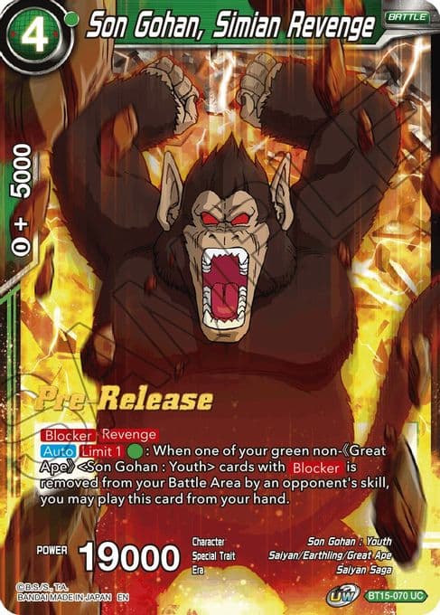Son Gohan, Simian Revenge