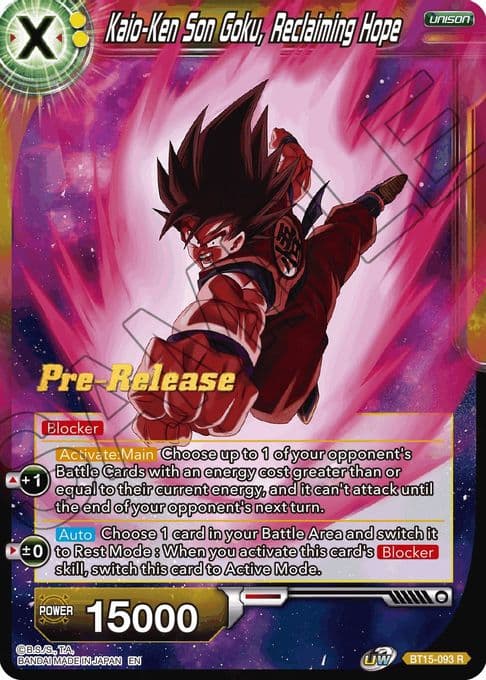 Kaio-Ken Son Goku, Reclaiming Hope