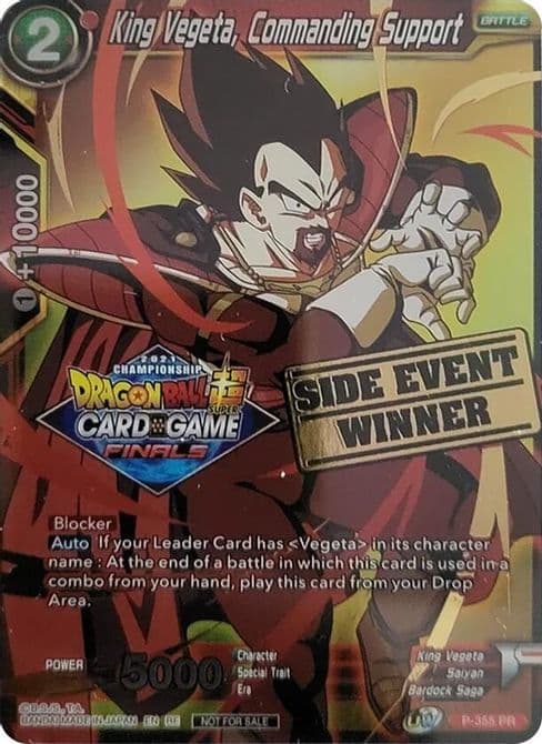 King Vegeta, Commanding Support (Championship 2021 Vault Set) (Side Event Winner)