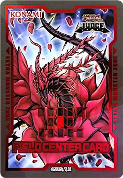 Official Judge Field Center Token: Black Rose Dragon