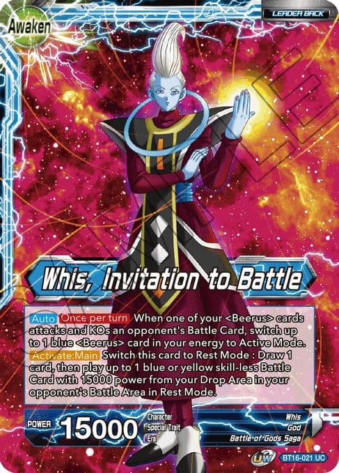 Whis // Whis, Invitation to Battle
