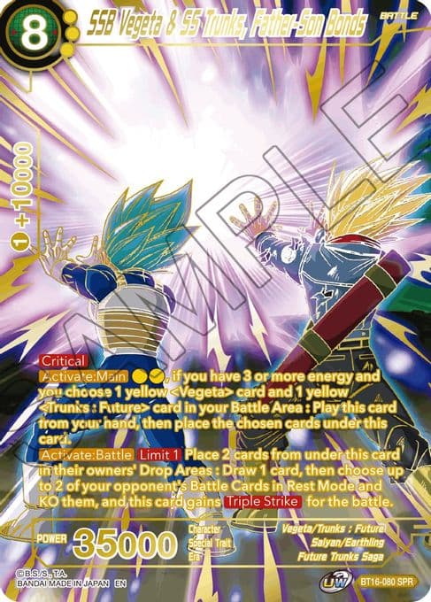 SSB Vegeta & SS Trunks, Father-Son Bonds (SPR)