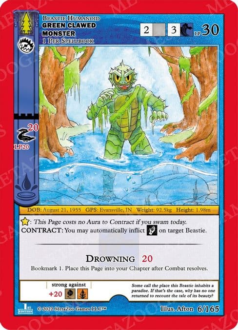 Green Clawed Monster