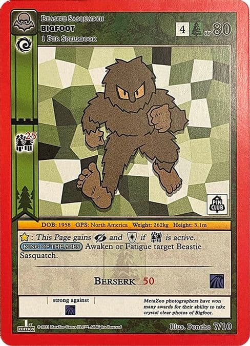Bigfoot (Pin Club Cryptid Nation Mystery Collection)