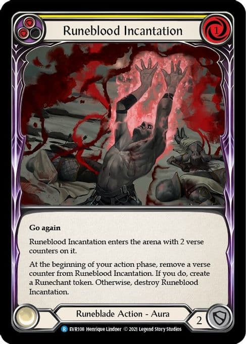 Runeblood Incantation (Yellow)
